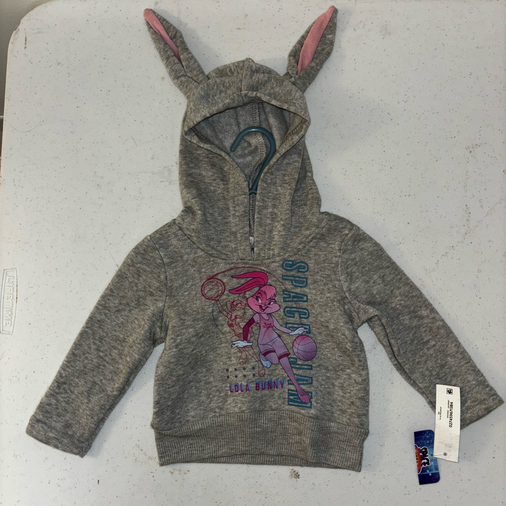 Lola Bunny Space Jam Kids Hoodie with bunny ears